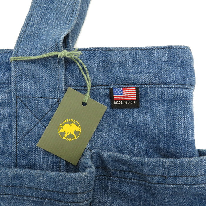 HUNTING WORLD/ハンティングワールド】 トートバッグ デニム ブルー