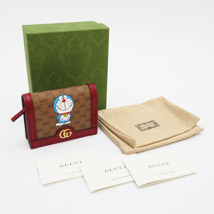 GUCCI/グッチ】 ドラえもん コンパクトウォレット 二つ折り財布/ミニGG
