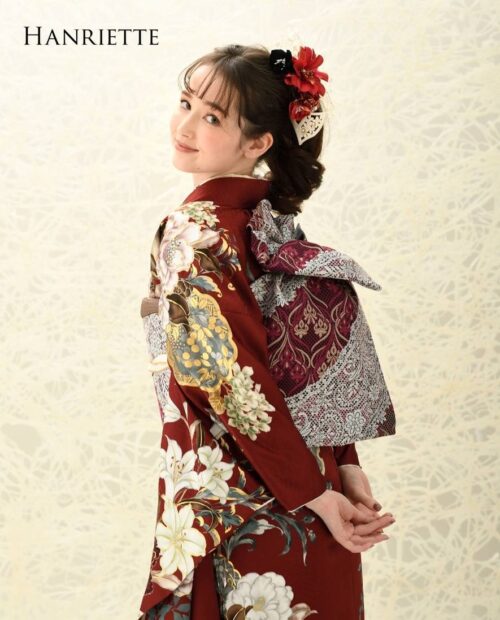 アンリエット赤｜振袖ネットレンタルはおりえんONLINE