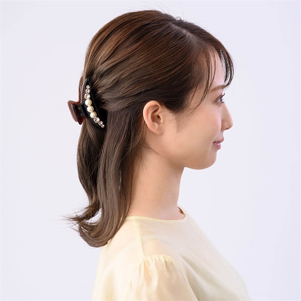 販路限定】ピュアシャイン バンスクリップ L(ライトベージュ) | バンス