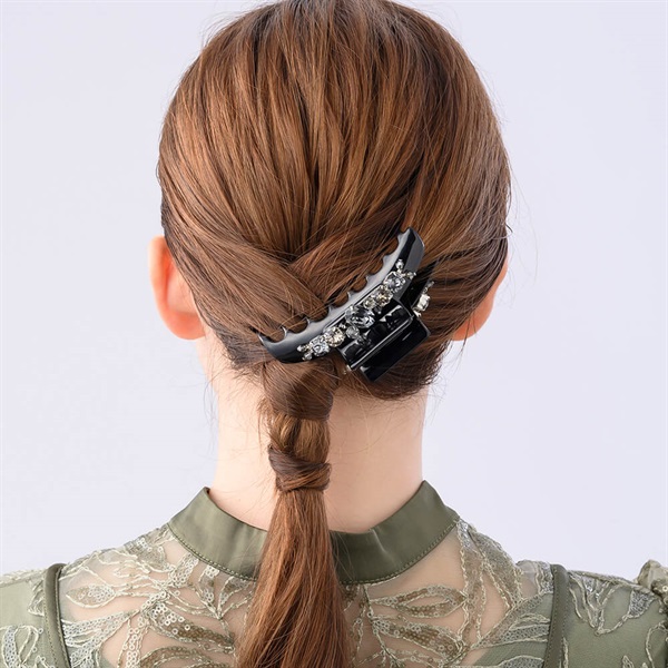 クリスタルシャイン バンスクリップ(ブラックミックス) | バンス