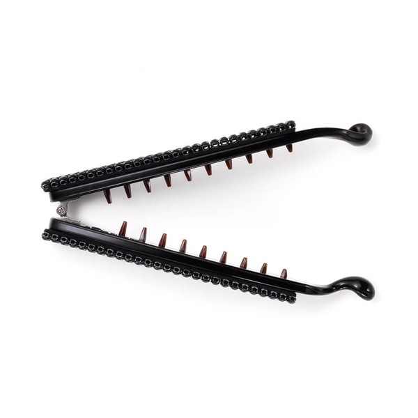 クリスタルメッシュ バナナクリップ(ブラック) | バナナクリップ