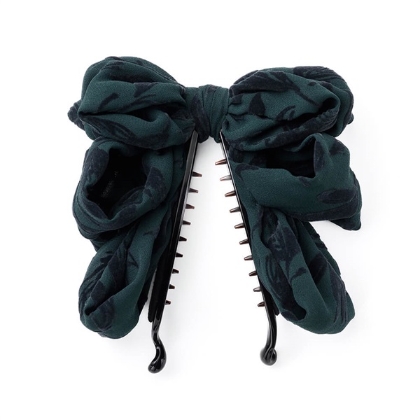 販路限定】フラッフィーリボン バナナクリップ(グリーン) | バナナ