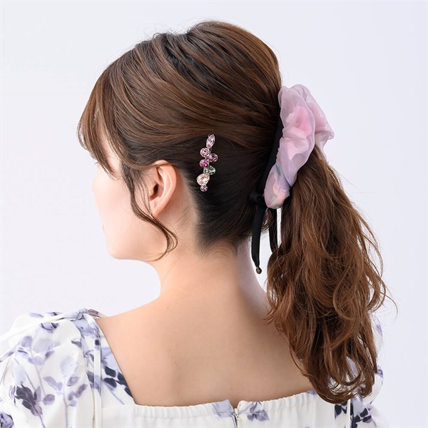 フラワーシンフォニー バナナクリップ(ピンクベージュ) | バナナ