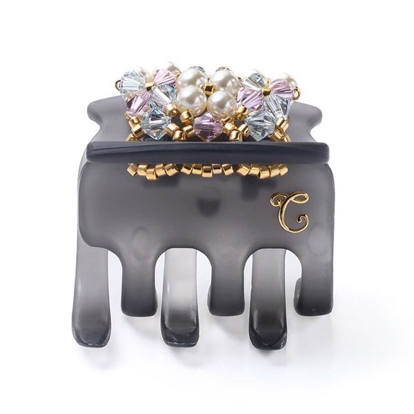 販路限定】フローラルパール デザートクリップ 中(ライトブルー