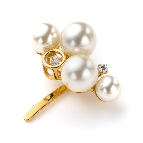 ダンシングジュエル ポニーフック バランスパール(ゴールドカラー