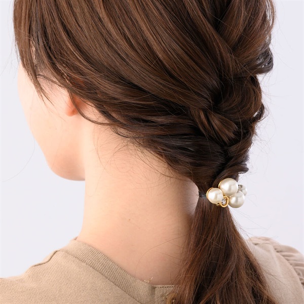 ダンシングジュエル ポニーフック バランスパール(ゴールドカラー