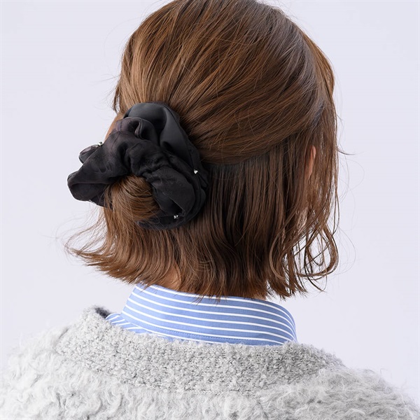 パフフローラル シュシュ(ブラック) | シュシュ | COMPLEX BIZ ONLINE