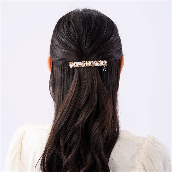 レディアリーシャイン バレッタ(ベージュミックス) | バレッタ