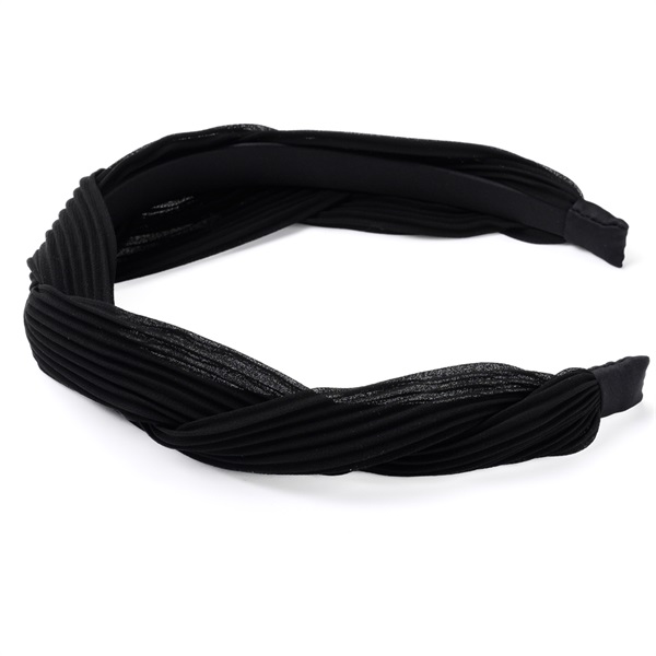 クラシカルプリーツ フレキシフィットヘアバンド(ブラック) | フレキシ