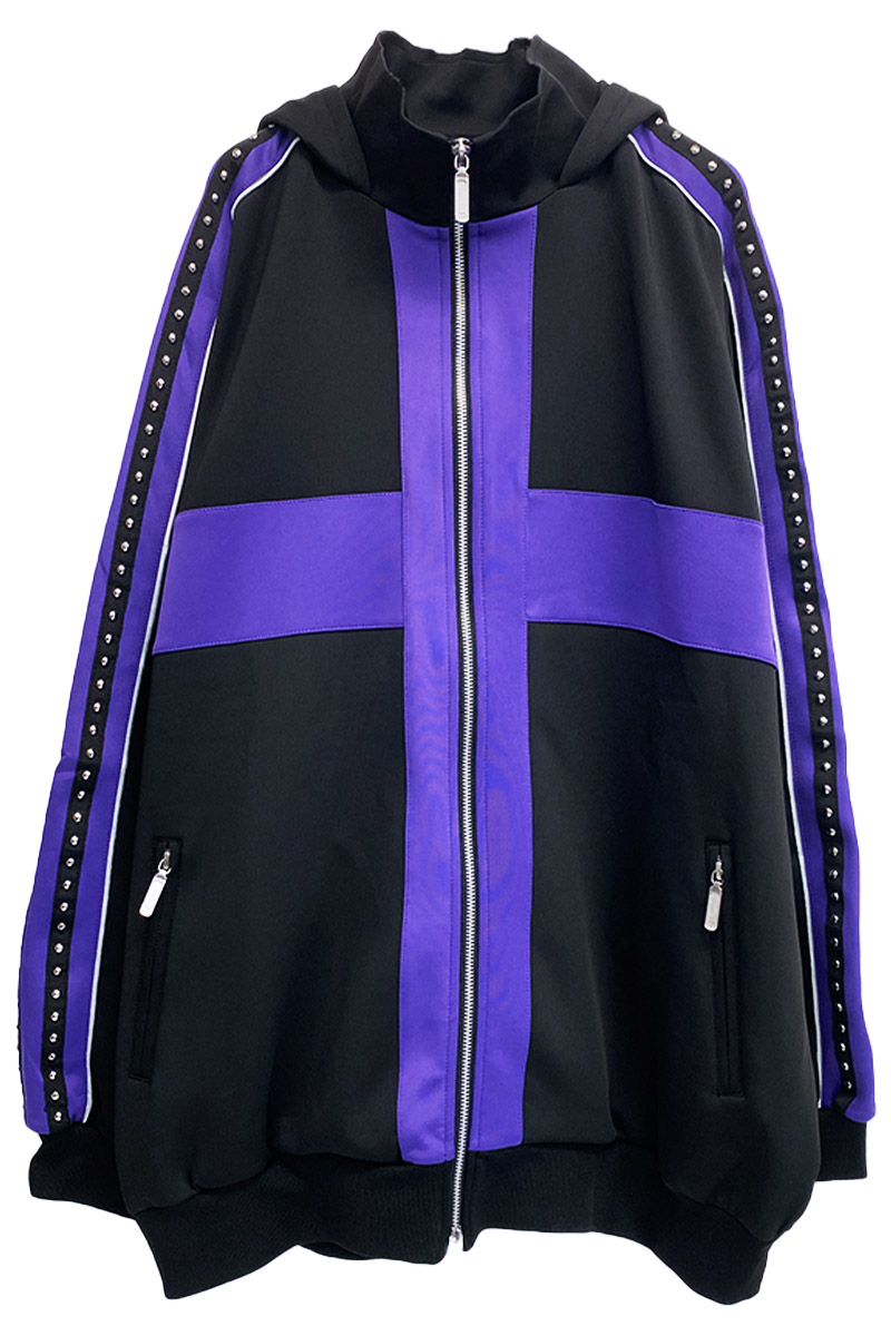 CIVARIZE【シヴァーライズ】 フード付きスタッズライン切り替え