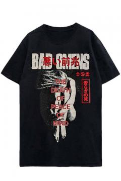 BAD OMENS UNISEX T-SHIRT: MOTH BLACK / ロックファッション / バンド