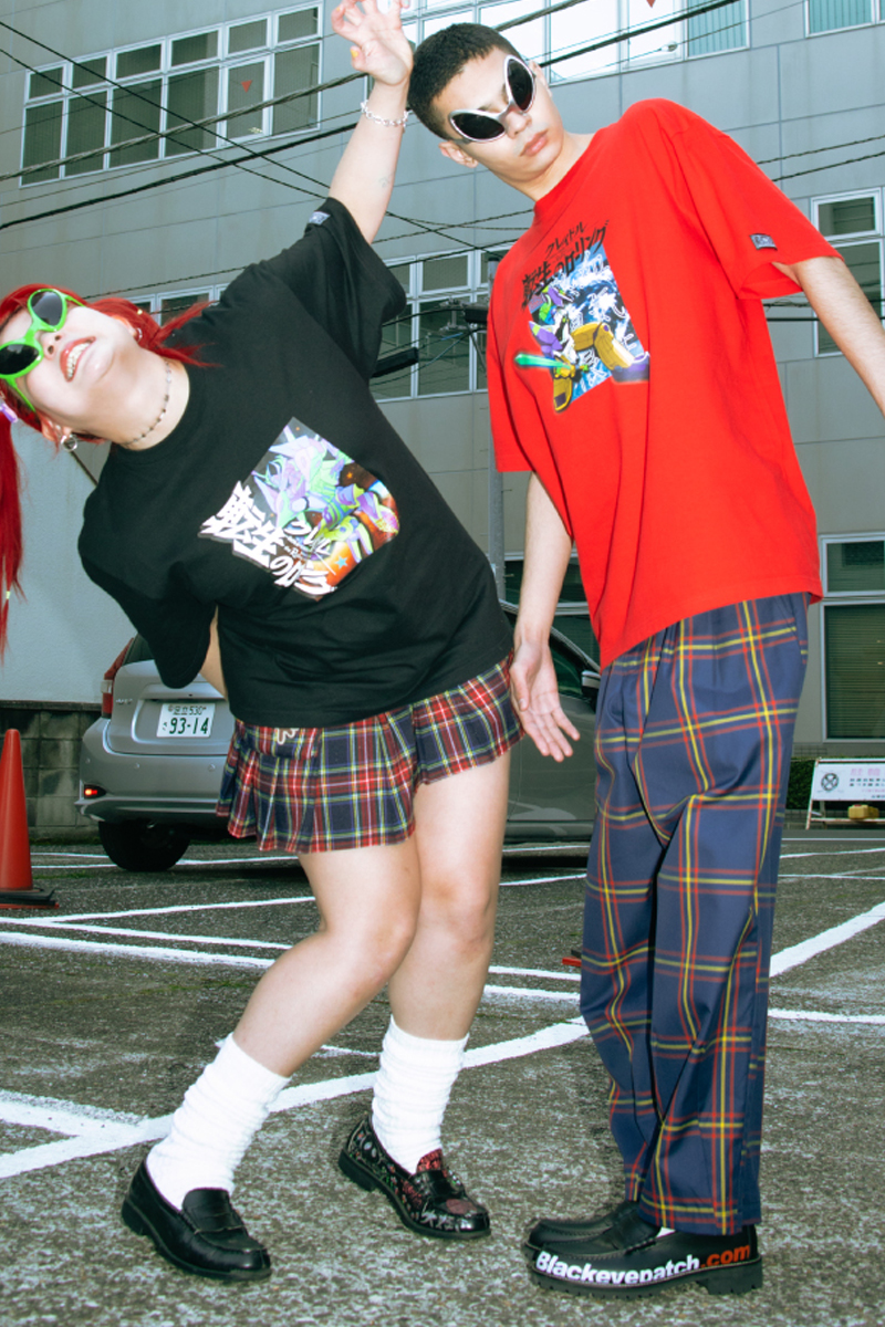 ROLLING CRADLE (ローリングクレイドル) RC CHECK WIDE PANTS / NAVY