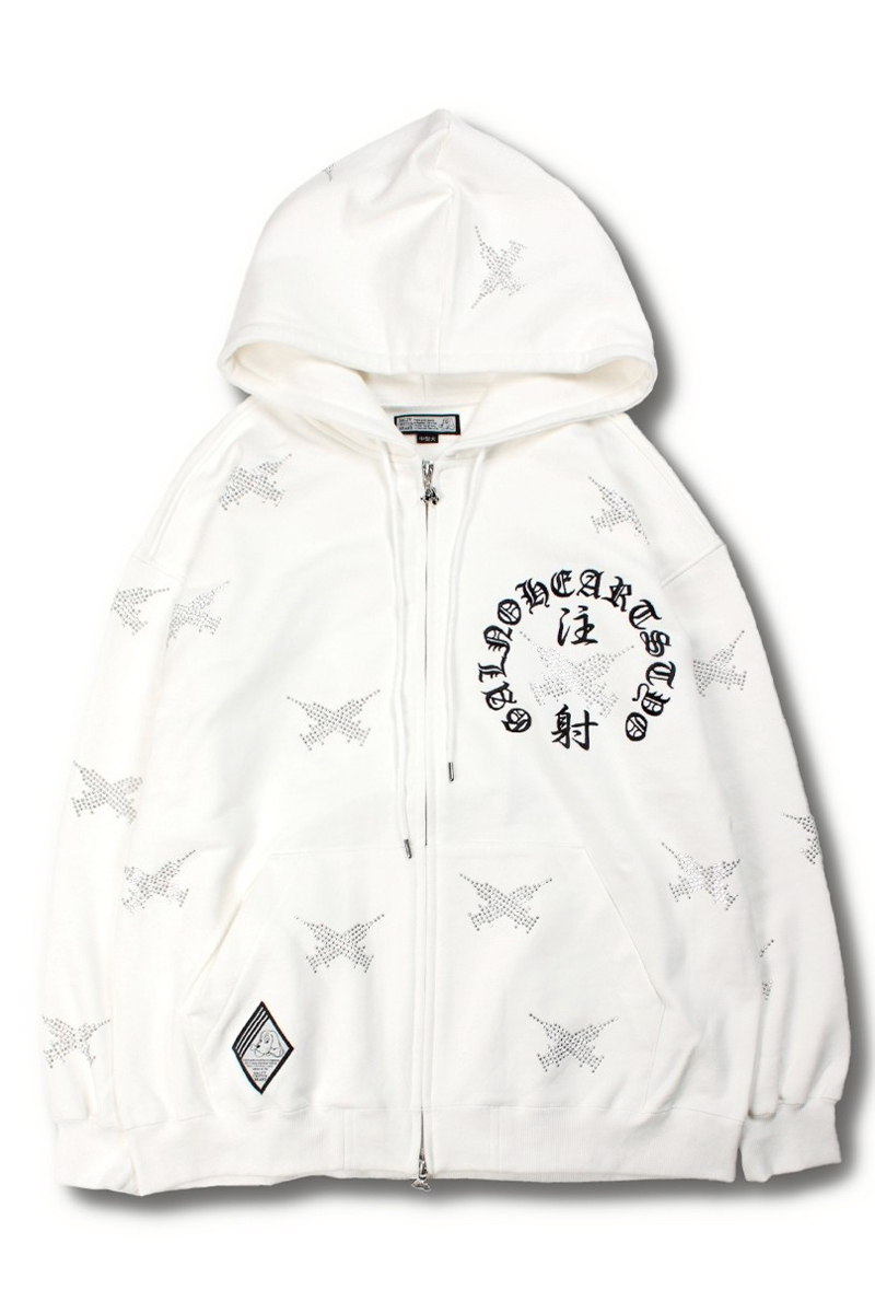 GALFY(ガルフィー)ピカピカ注射器犬パーカー - O.White / ロック