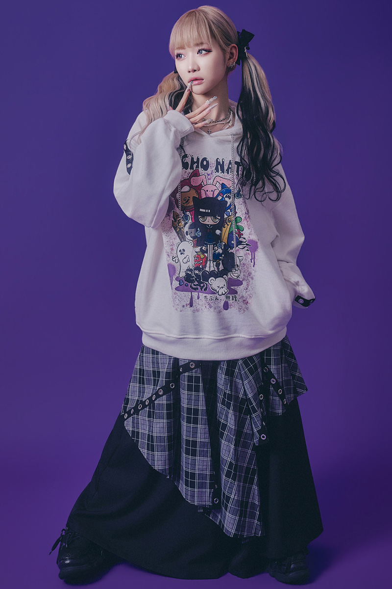 PSYCHO NATION(サイコ・ネーション) ハトメスカート袴パンツ - Check