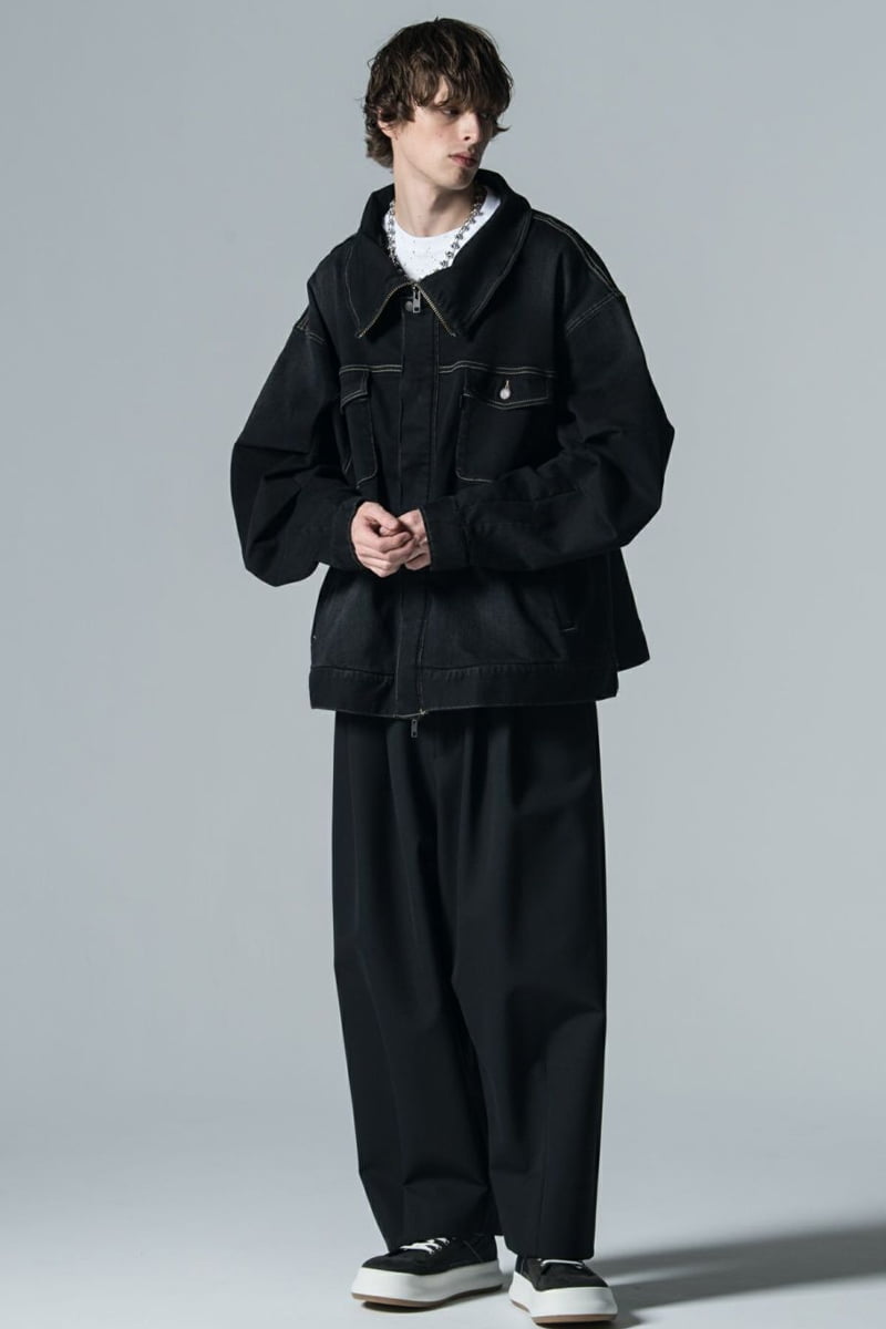 予約商品】glamb (グラム) Hi Neck Denim Jacket / ハイネックデニム