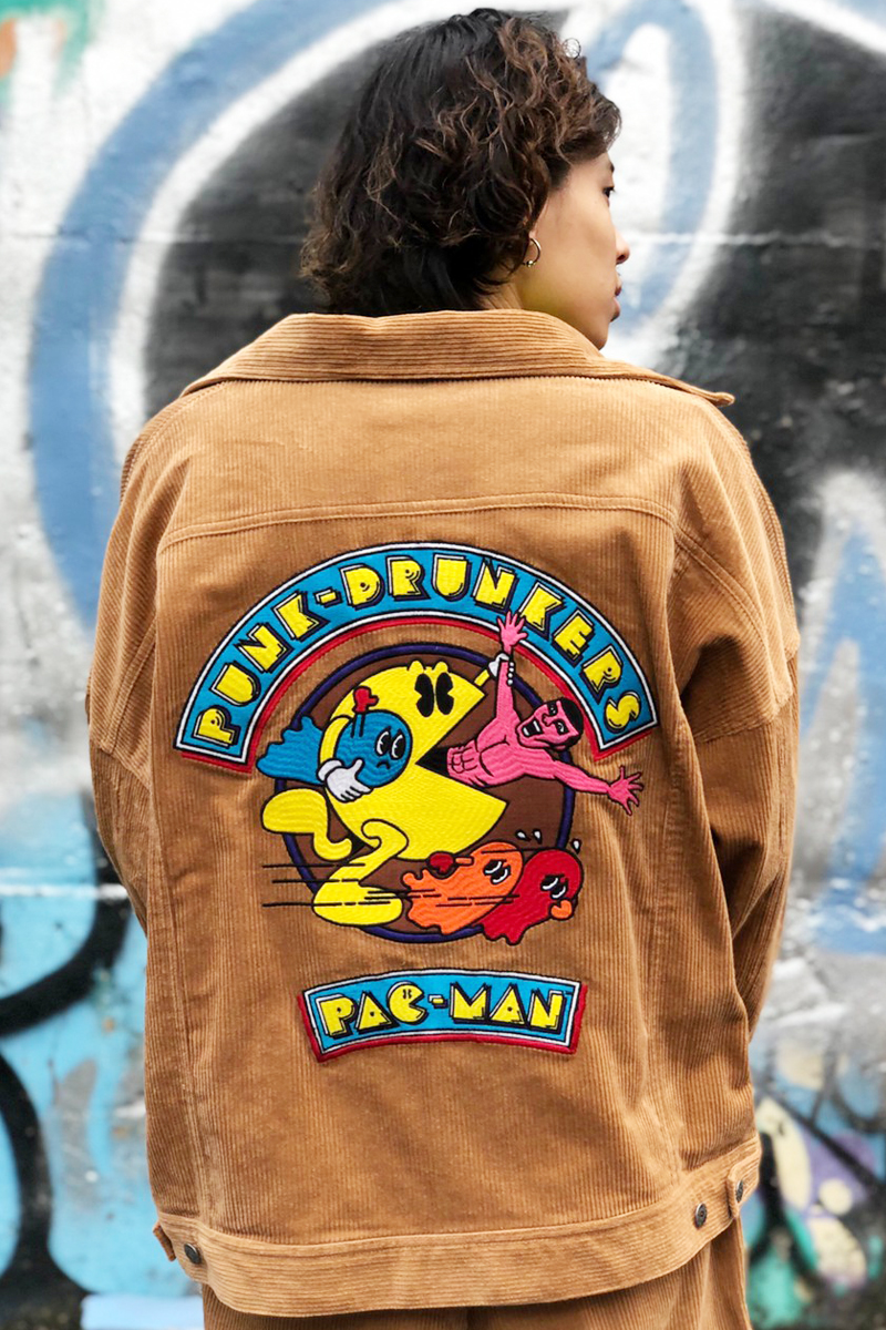 PUNK DRUNKERS [PDSxPAC-MAN]名人コーデュロイJKT - BEIGE / ロック