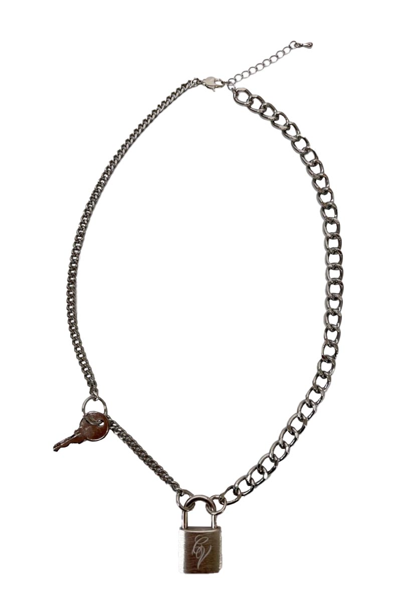 CIVARIZE【シヴァーライズ】南京錠ネックレス SILVER / ロック