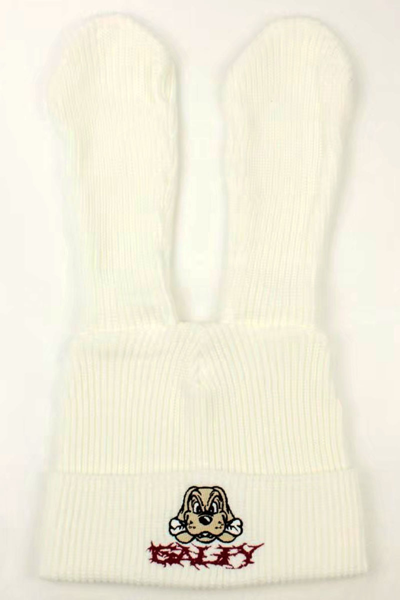 GALFY (ガルフィー) 犬耳ニット帽 OFF WHITE / ロックファッション