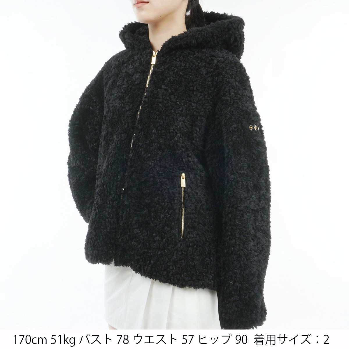 dショッピング |タトラス TATRAS ボアフリースブルゾン 2 ライトグレー