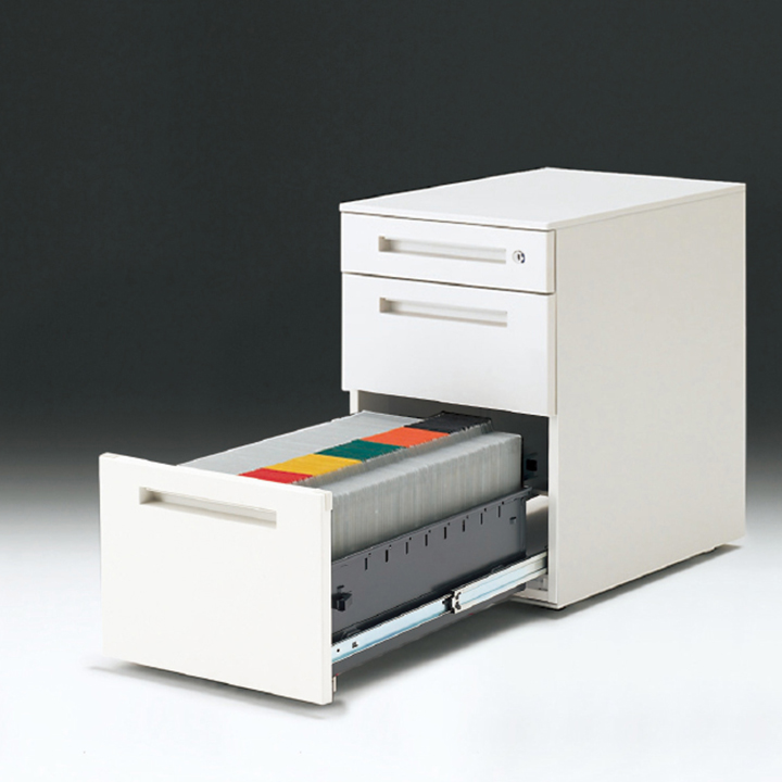 CZR ワゴン A4・2段 ペントレイ付 CZR-046MPCB-W9｜オフィスデスク