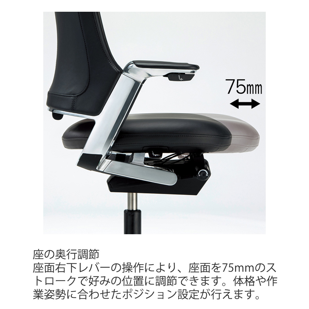 レオニスチェア ハイバック KJ-215LM-Z9T1｜エグゼクティブチェア