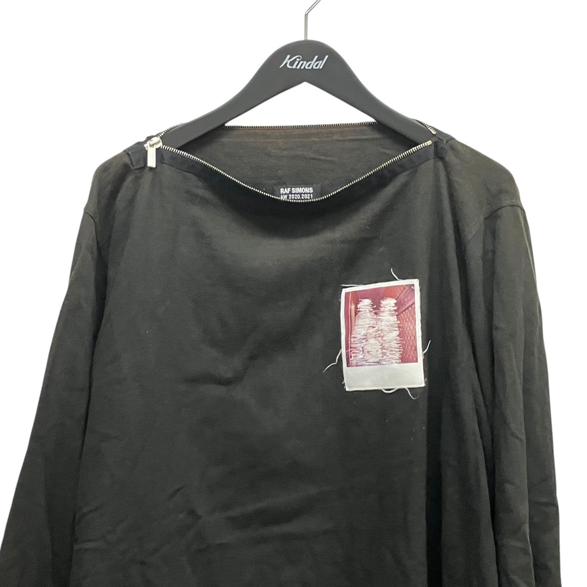 RAF SIMONS(ラフシモンズ) ジップネックカットソー ブラック サイズ 48
