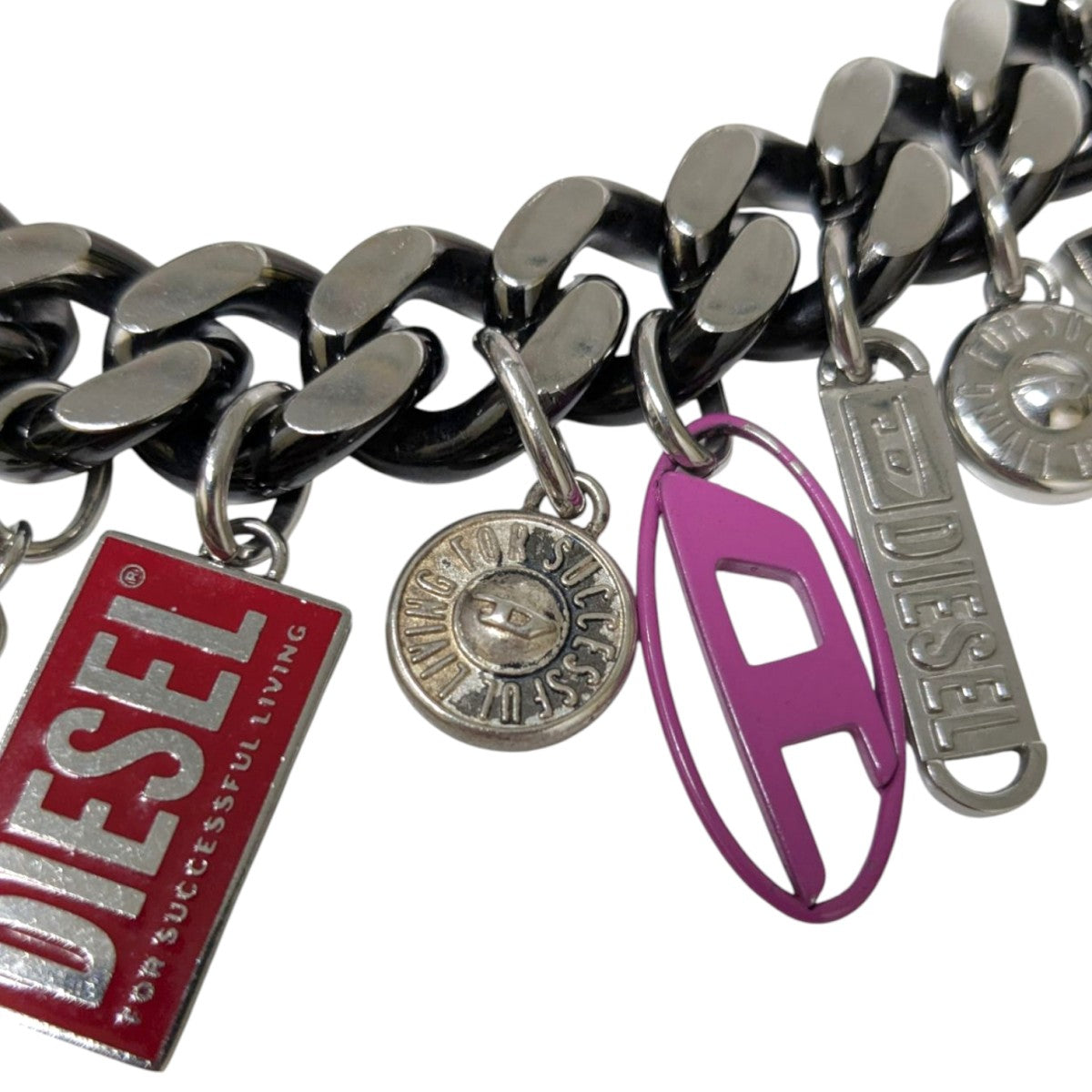 DIESEL(ディーゼル) ネックレスDX1522 DX1522 シルバー×マルチカラー