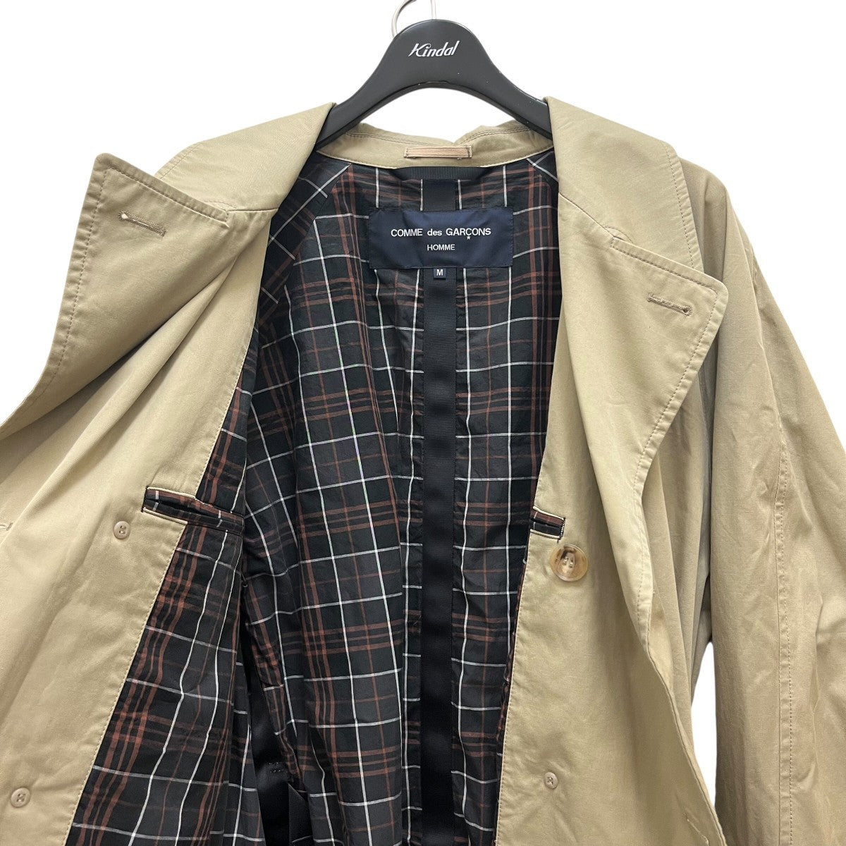 COMME des GARCONS HOMME(コムデギャルソンオム) 綿染め トレンチ