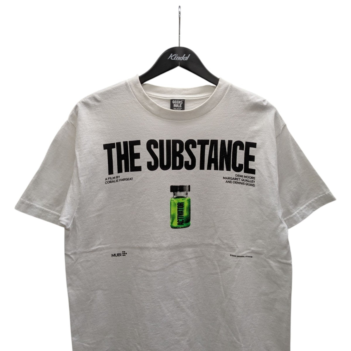 GEEKS RULE(ギークスルール) THE SUBSTANCEプリントTシャツ ホワイト