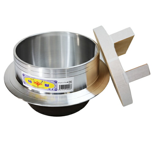 楽天市場】羽釜33cm(4升) 木蓋36cm付き アルミ製 : オアシスプラス