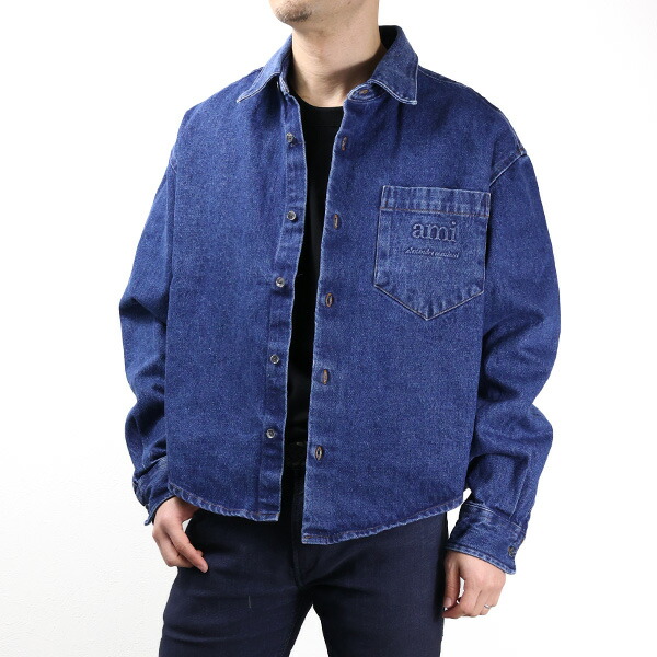 楽天市場】AMI PARIS アミ パリス Ami Denim Shirts デニムシャツ
