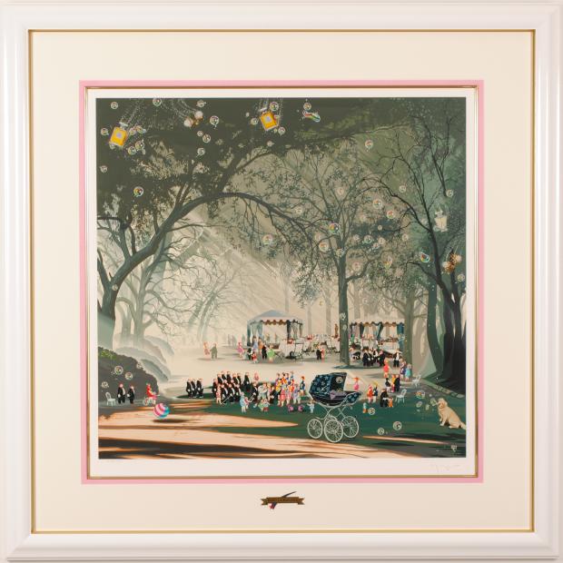 楽天市場】ヒロ・ヤマガタ 猫たちのバラード 猫 絵画 インテリア