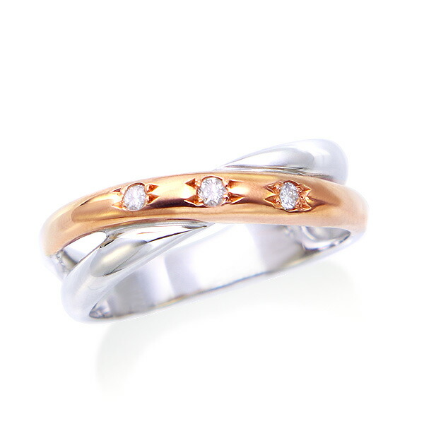 楽天市場】K10ホワイトゴールドダイヤモンドリング : ジュエリーツツミ