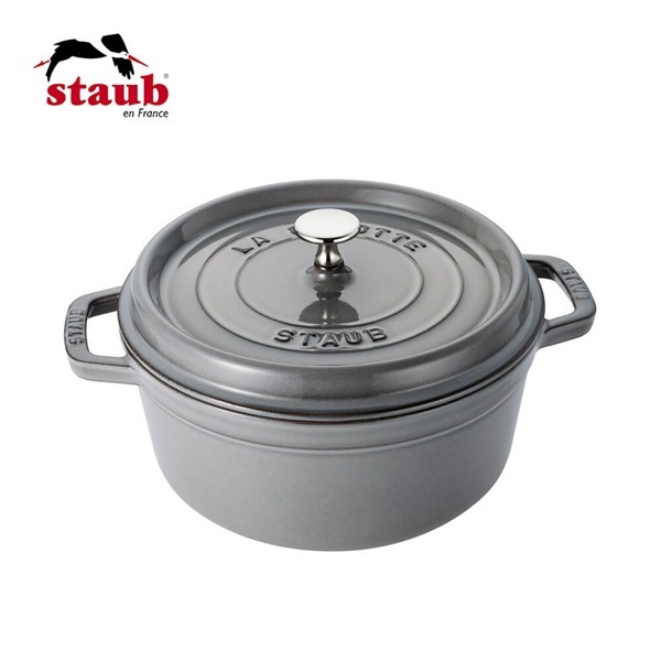 STAUB(ストウブ)ピコ・ココット ラウンド 16cm グレー「40509-479