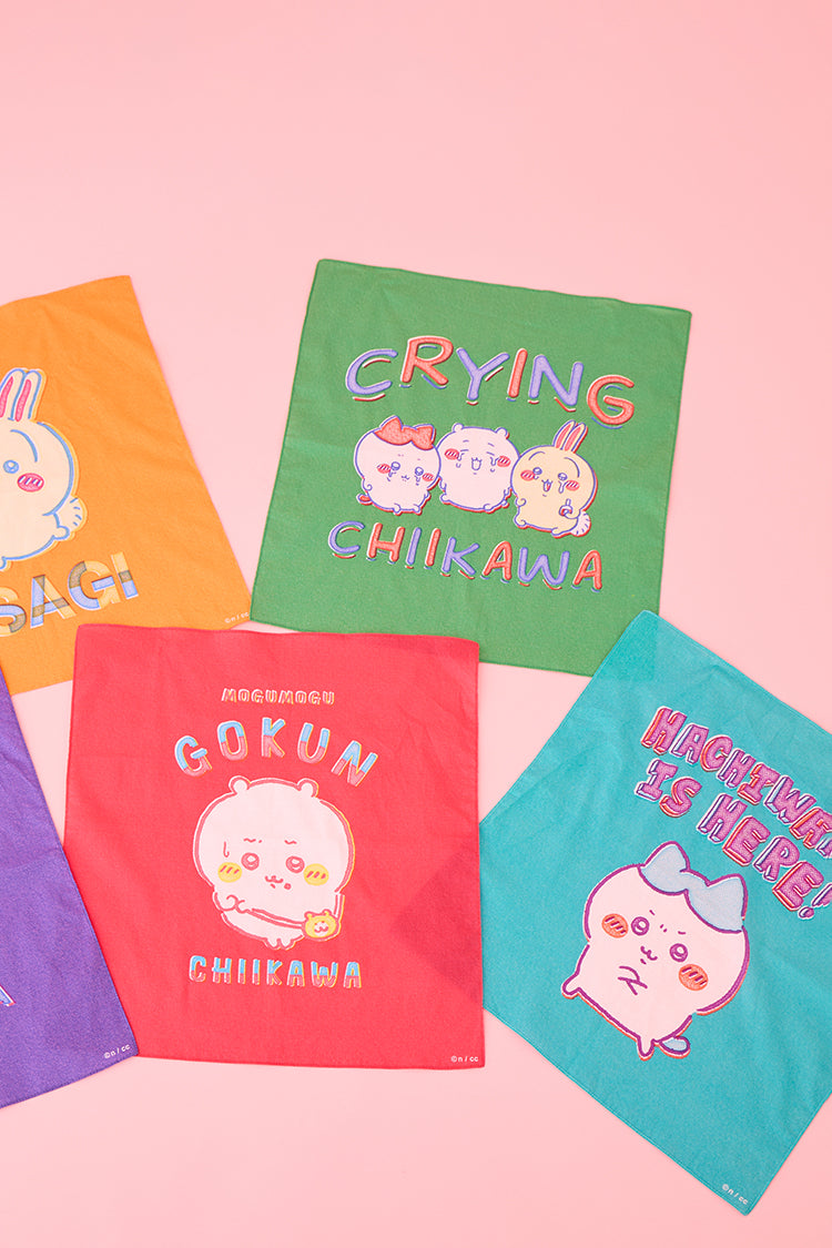 ちいかわ バンダナ レトロ印刷風 CRYING グリーンのページ