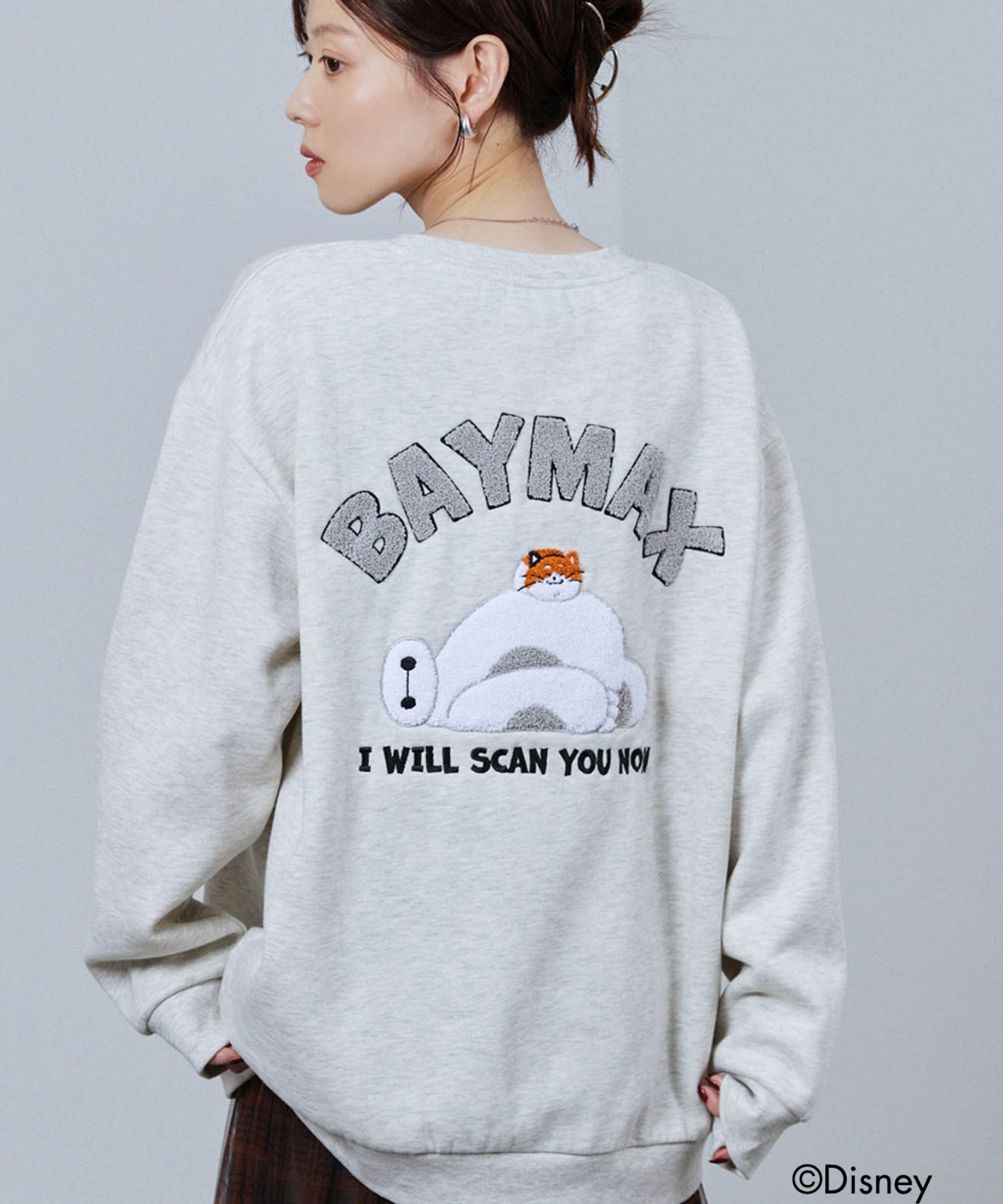 Disney（ディズニー） 『ベイマックス』 裏起毛 トレーナー メンズ