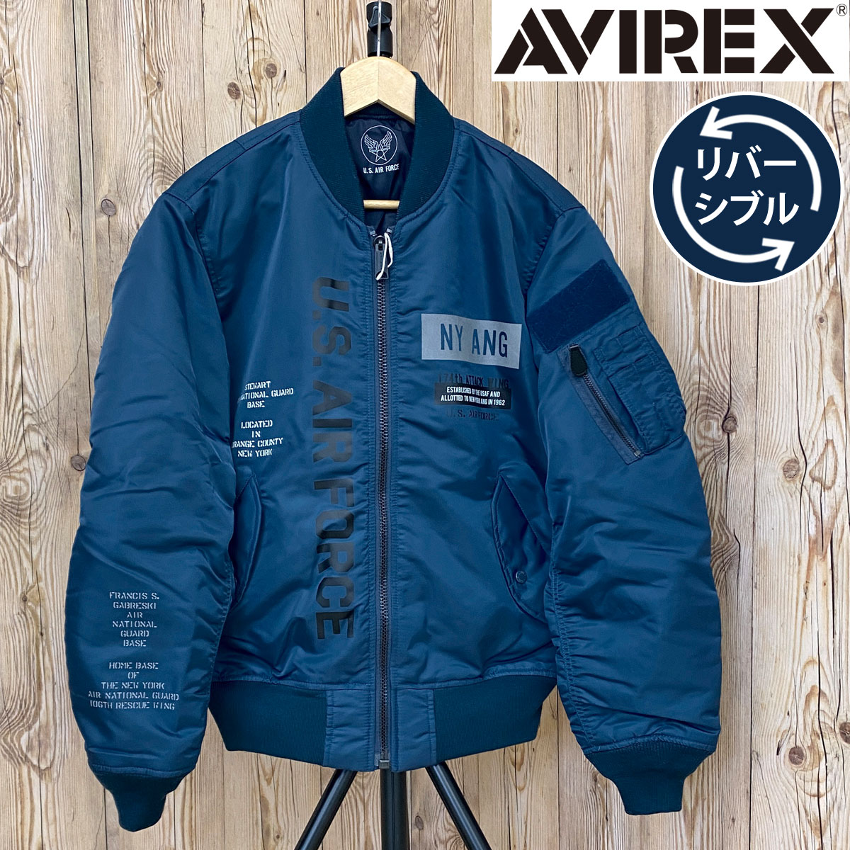 AVIREX（アヴィレックス） MA1 -REFLECT STENCIL-リバーシブル