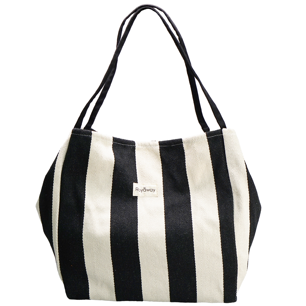 ヘリンボーン ストライプ トートバッグ エコバッグ メール便発送