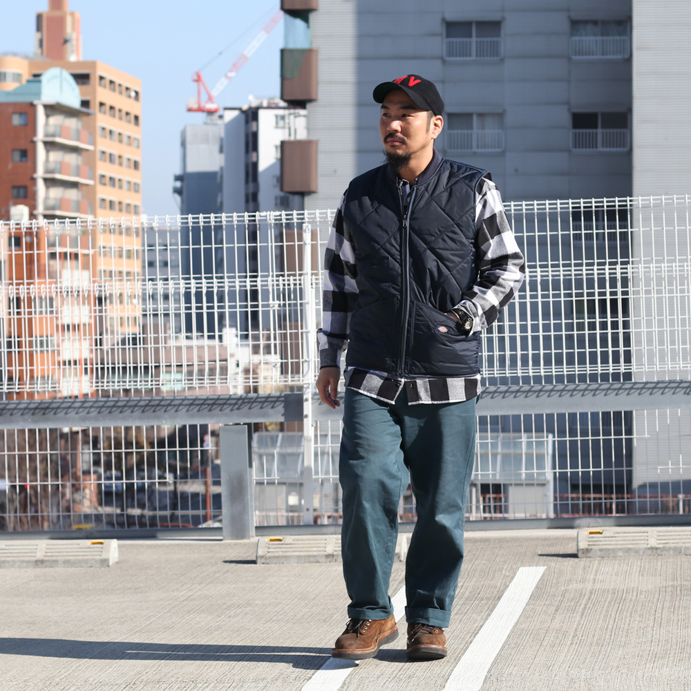 Dickies（ディッキーズ） TE242 Diamond Quilted Vest キルティング