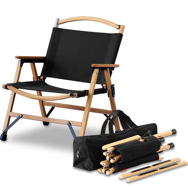 FIELDOOR（フィールドア） アウトドアチェア 2脚セット アームチェア