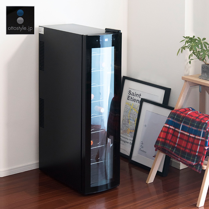 1年保証 ワインセラー 家庭用 小型 スリム 幅約26cm 1ドア 大容量 9段