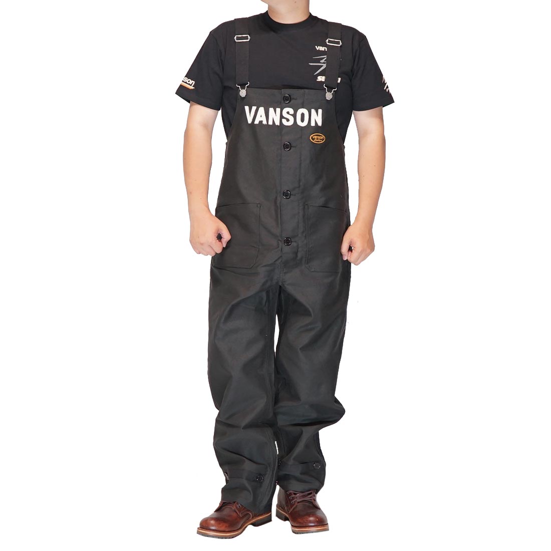 VANSON バンソン オーバーオール サロペットオールインワン 上下
