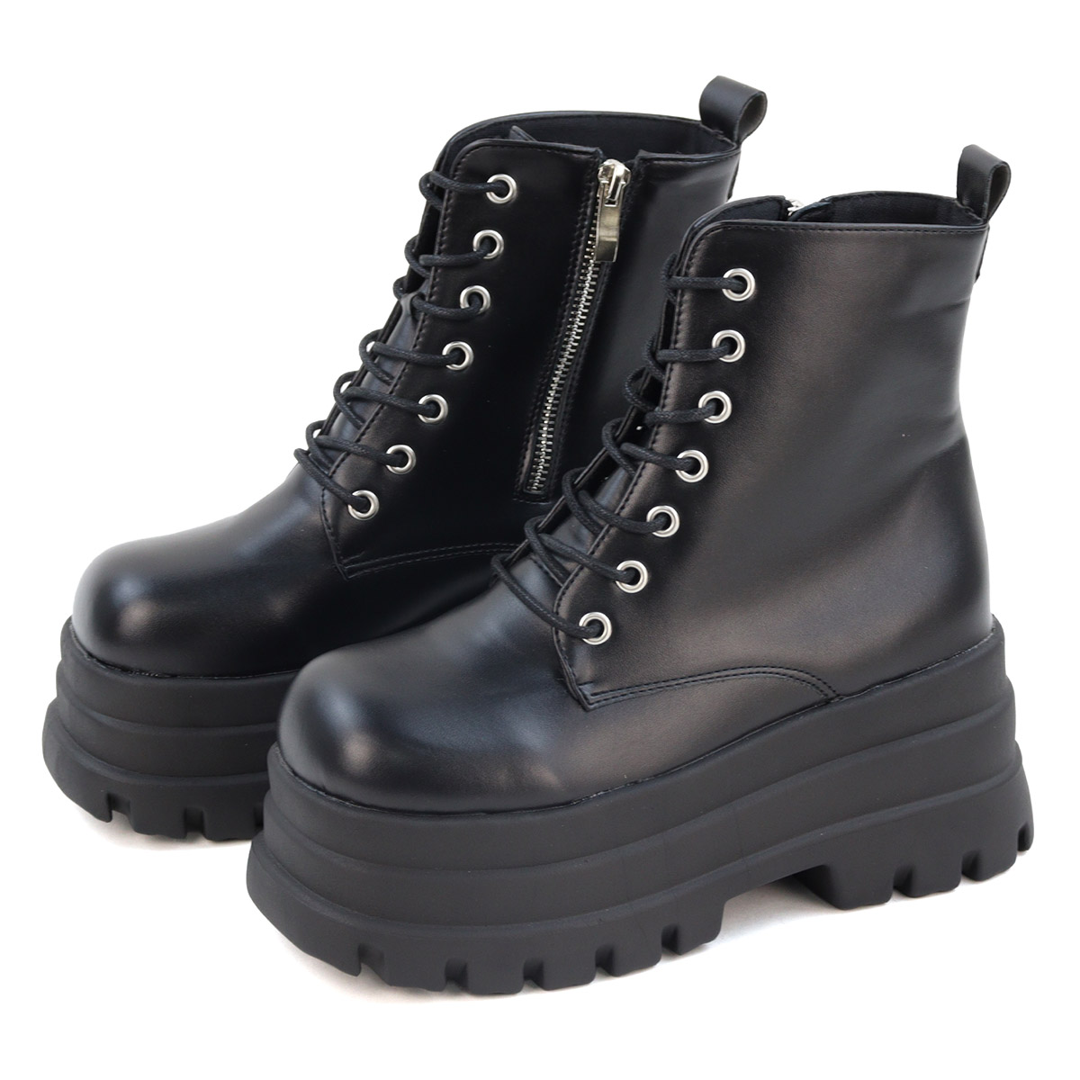 LOVEHUNTER（ラブハンター） レースアップブーツ レディース 厚底 8cm