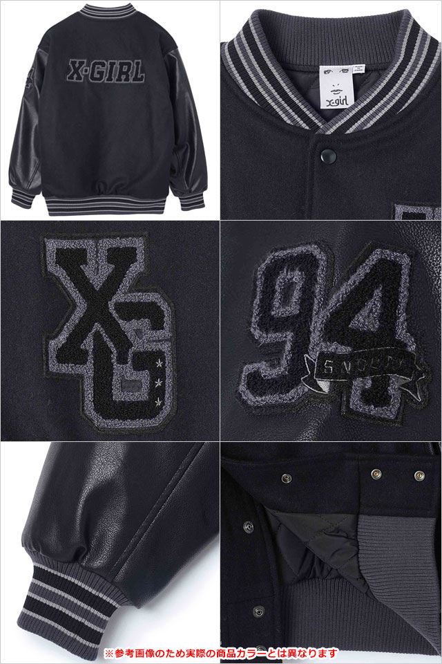 X-girl（エックスガール） レディース カレッジロゴスタジアム