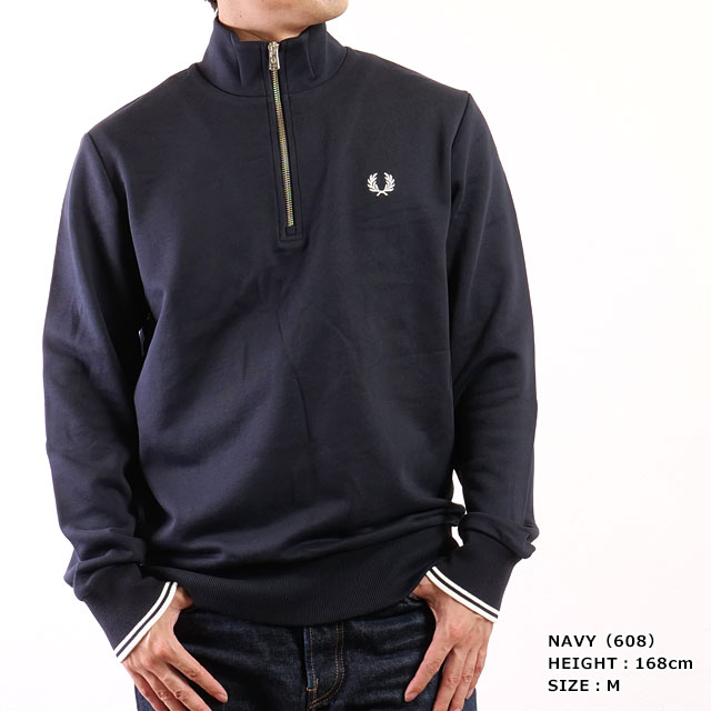 FRED PERRY（フレッドペリー） ハーフジップ スウェットシャツ M3574