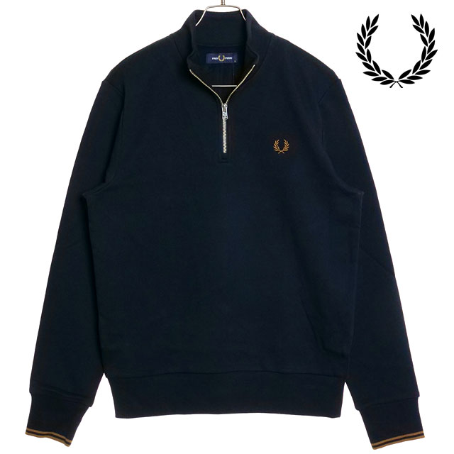 FRED PERRY（フレッドペリー） メンズ ハーフジップ スウェットシャツ