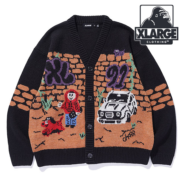 XLARGE（エクストラ ラージ） ボーイ ニットカーディガン 101244015007