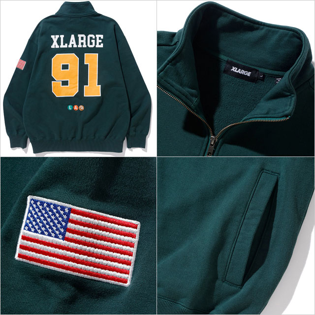 XLARGE（エクストラ ラージ） メンズ ホッケー ハーフジップスウェット