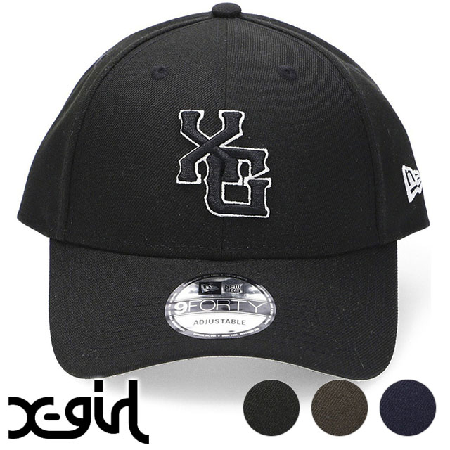 X-girl（エックスガール） ニューエラ R ロゴキャップ